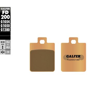 Μπροστινά/πίσω Moto Pads Galfer SINTERED SCOOTER FD200G1380