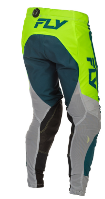 Pantaloni de motocross FLY RACING - Gri/Lime/Turcoaică