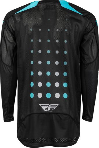 Tricou FLY RACING Evolution DST Strobe Motocross - Negru/Albastru electric
