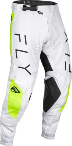 Pantaloni de motocross FLY RACING Evolution DST -Alb/Hi-Vis