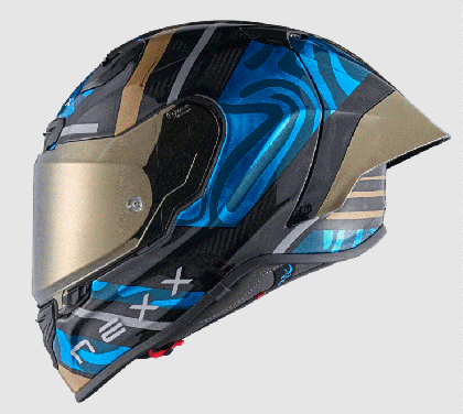 Helmet NEXX X.R3R SWIRL SKY BLUE