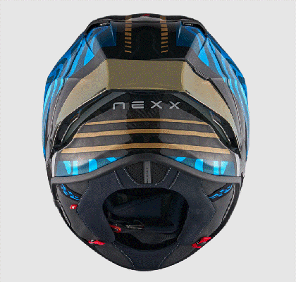 Helmet NEXX X.R3R SWIRL SKY BLUE