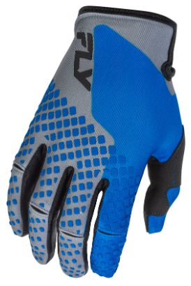 Kids motocross gloves FLY RACING Kinetic - Blue/Grey/Black