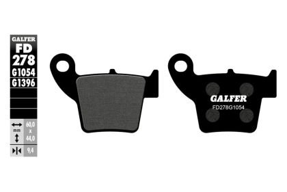 Задни мото накладки Galfer SEMI METAL FD278G1054