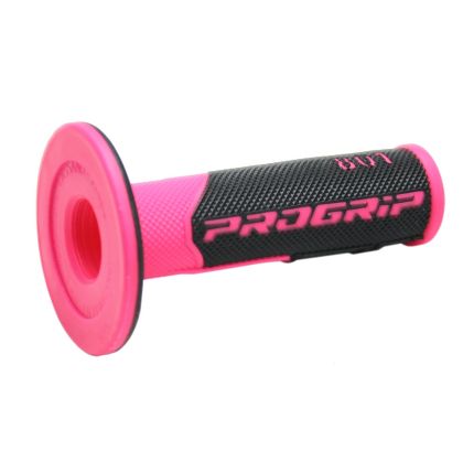 Motocross grips PROGRIP Double Density 801 FLUO PINK/BLACK