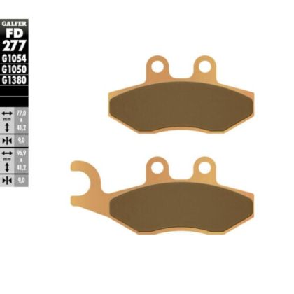Front/Rear Motorcycle Pads Galfer SINTERED SCOOTER FD277G1380