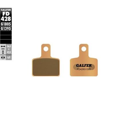 Galfer SINTERED COMPOUND Πίσω Moto Pads FD428G1395