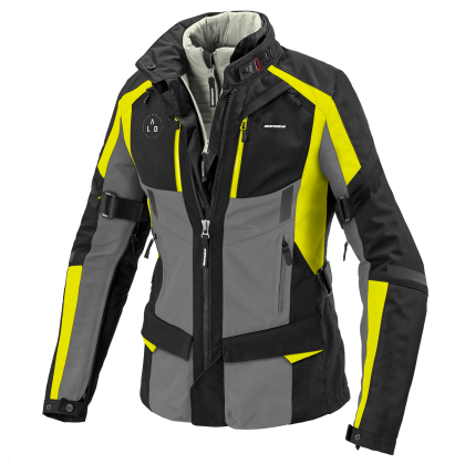 Women's textile jacket SPIDI 4 SEASON EVO Yelllow fluo