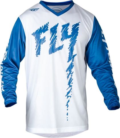 Bluză motocross copii FLY RACING F-16 Riding - True Blue/White