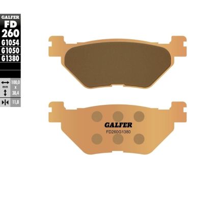 Tampoane spate pentru motociclete Galfer SINTERED SCOOTER COMPOUND FD260G1380