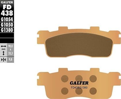 Tampoane spate pentru motociclete Galfer SINTERED SCOOTER COMPOUND FD438G1380