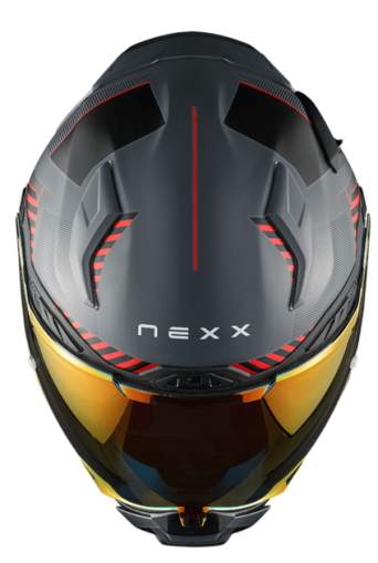 Κράνος NEXX X.WST3 FLUENCE ΓΚΡΙ ΚΟΚΚΙΝΟ ΜΑΤ