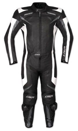 ΔΕΡΜΑΤΙΝΗ μοτοσικλέτα TEAM A-PRO RUNNER ΜΑΥΡΟ 2 ΤΕΜ.