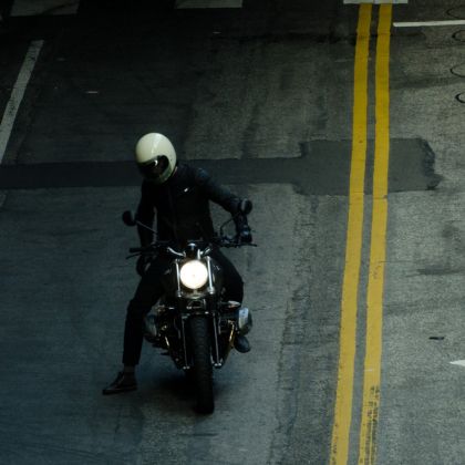 Motorcycle leather jacket SPIDI GARAGE ROBUST BLACK