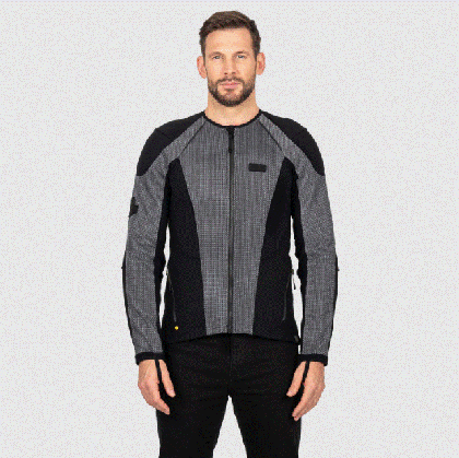 Geacă de motocicletă de vară KNOX URBANE PRO® MK3 BLACK/SILVER