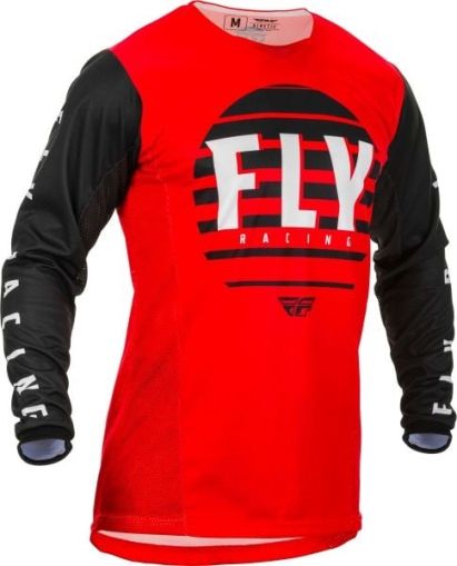 Tricou motocross FLY RACING KINETIC K220-NEGRU/ROSU/ALB