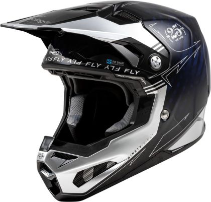 Casca Motocross FLY RACING Formula Smart Carbon Legacy-Albastru/Silver