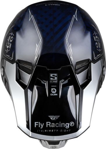 Casca Motocross FLY RACING Formula Smart Carbon Legacy-Albastru/Silver