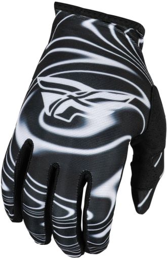 Motocross Gloves FLY RACING Lite Warped- Black/White