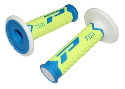 Мотокрос ръкохватки PROGRIP TRIPPLE Density 788 BLUE/YELLOW/WHITE