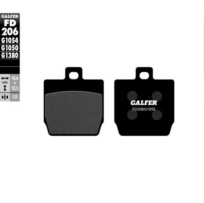 Предни/задни мото накладки Galfer SCOOTER FD206G1050