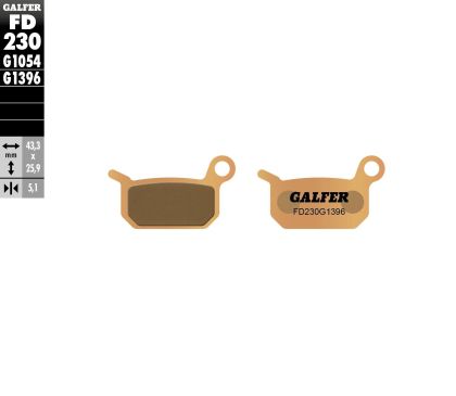 Front/Rear Moto Pads Galfer SINTERED FD230G1396