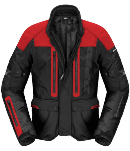Textile motorcycle jacket SPIDI TRAVELER 3 EVO BLACK/RED