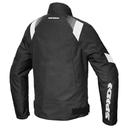 Textile motorcycle jacket SPIDI FLASH EVO H2OUT BLACK/WHITE
