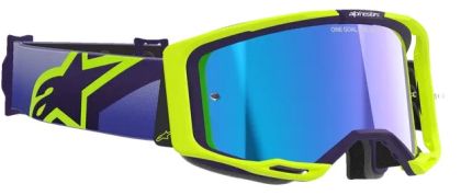 ALPINESTARS VISION 8 CORP PRP/YLWPNK/MIR GLD motocross goggles