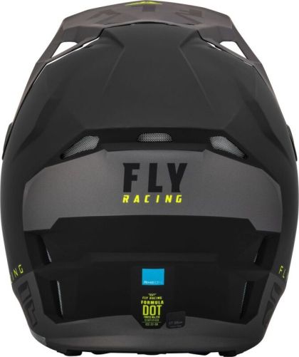 Motocross helmet FLY RACING Formula CP Slant- Matte Black/Grey/Hi-Vis