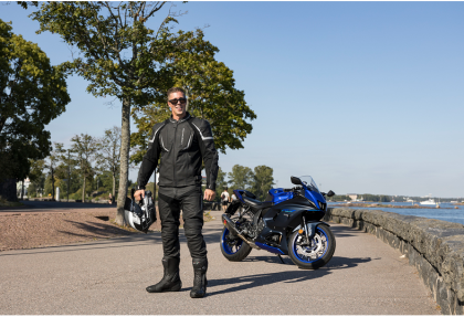 Кожен панталон Lindstrands Sanden Black