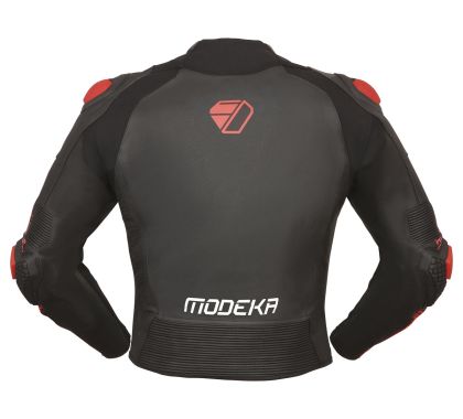 Geacă Moto piele Modeka Yron Negru/Roșu