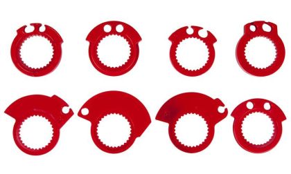 Motorcycle grips RACETECH Lock On Blue