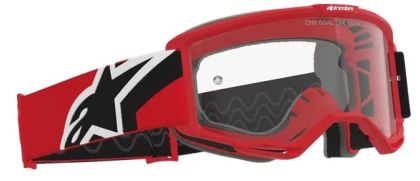 Мотокрос очила ALPINESTARS VISION OTG RED/BLK/WH Clear