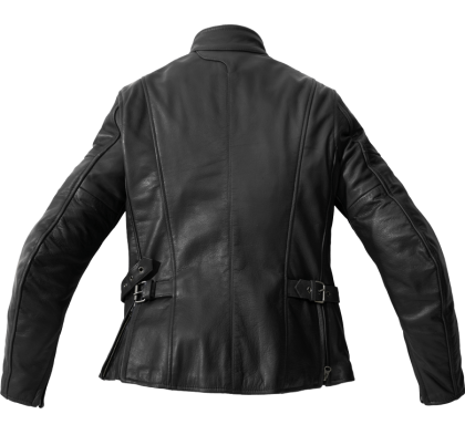Women's leather motorcycle jacket SPIDI ROCK LADY Black