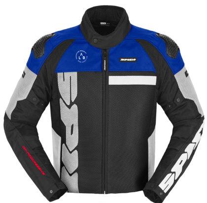 Textile motorcycle jacket SPIDI PROGRESSIVE NET White/Light blue