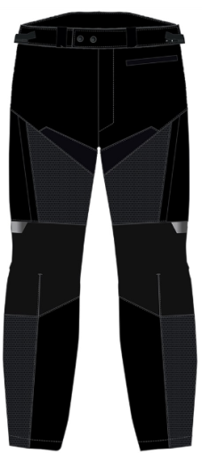 Summer textile motorcycle pants SPIDI VENT PRO BLACK