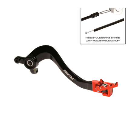 Manetă frână spate RFX Pro FT - Negru/Portocaliu KTM SX 85 roată mare 18-24