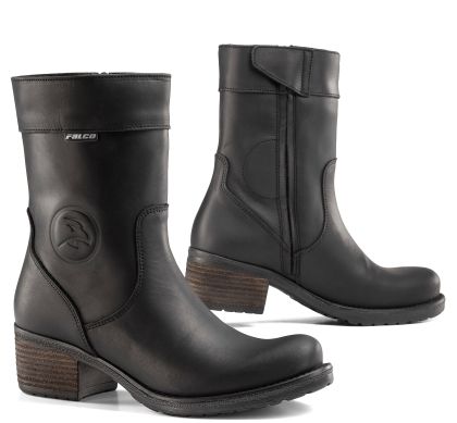 Ghete motocicliste pentru femei FALCO AYDA 2 NEGRE