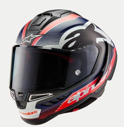 ALPINESTARS Supertech R10 Team Helmet Black/Carb/Blå/White