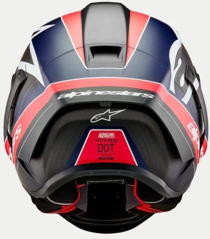 ALPINESTARS Supertech R10 Team Helmet Black/Carb/Blå/White