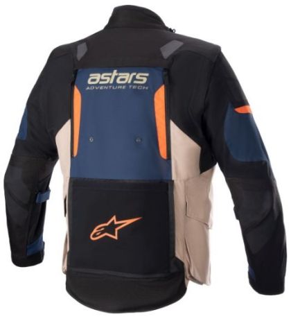 ALPINESTARS HALO DRYSTAR μπουφάν μοτοσικλέτας από ύφασμα ΧΑΚΙ/ΜΠΛΕ ΝΑΥΤΙΚΟ/ΠΟΡΤΟΚΑΛΙ