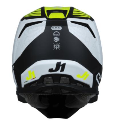 Cască Motocross Just1 J-22 F Dynamo Galben Fluo/Alb/Negru