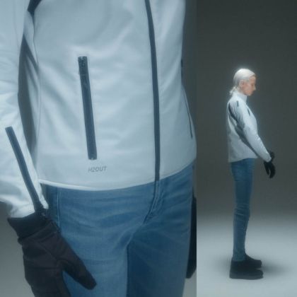 Geacă de motocicletă textilă pentru femei SPIDI THE STANDARD JACKET GREY