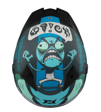 Κράνος AXXIS FENIX ANGRY FACE C7 ΜΑΤ