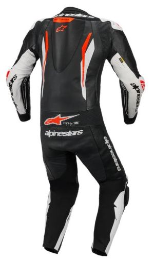 ALPINESTARS GP TECH V5 BLACK/WHITE/FLUO RED leather kit