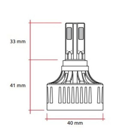 LED headlight bulb RACETECH 12V 32W