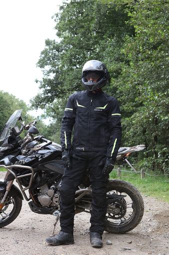 Спортно туристичеко лятно мото яке с водоустойчива мембрана Modeka Yannik Air Black/Yellow