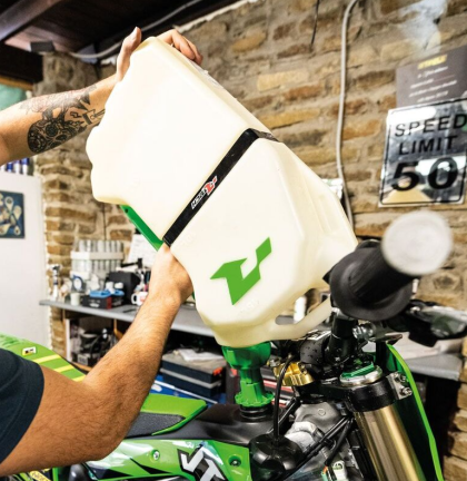 Fuel bottle RACETECH R15 Gas Can - Quick Fill (Green)