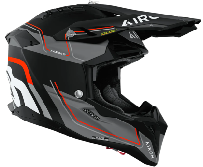 Каска AIROH AVIATOR 3 LEADER ORANGE MATT